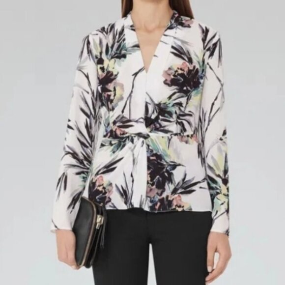 Riess Maria Twist Front Floral Blouse – Size US 4 / UK 8 - Picture 5 of 9
